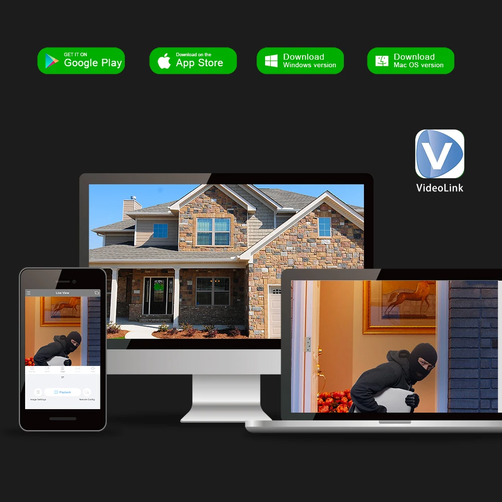 G.Craftsman POE IP 카메라 키트 시스템, CCTV 보안, AI 사람 차량 감지, 오디오 감시 비디오 링크, 6MP