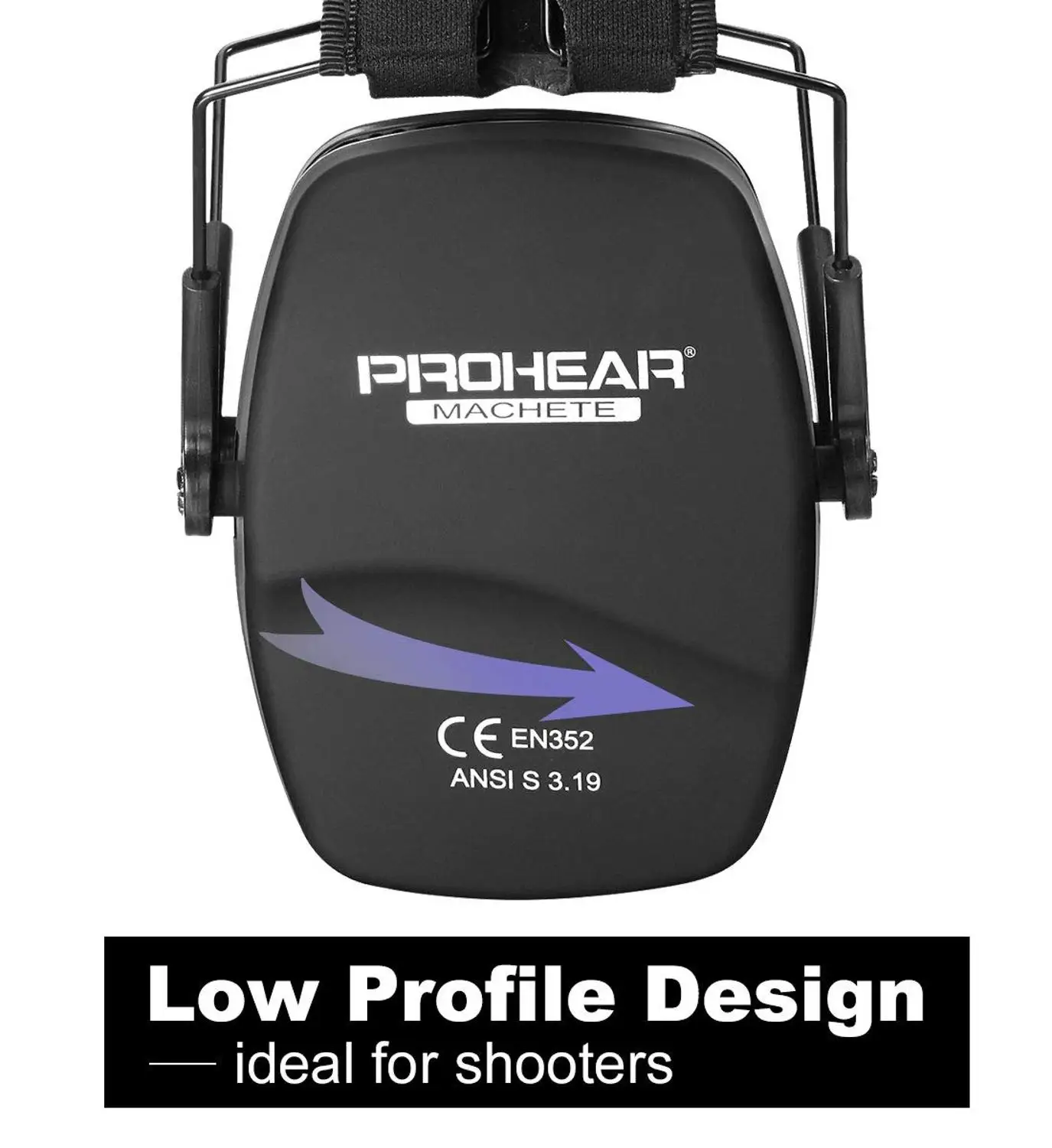 ZOHAN-소음 감소 안전 귀마개 NRR 26dB 슈터, 청력 보호 귀마개, 조절 가능한 촬영 귀 보호 귀마개