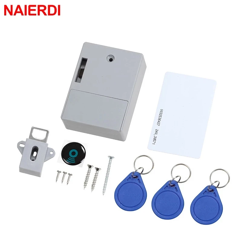 NAIERDI Invisible Sensor Lock EMID IC Card 서랍 Digital 캐비닛 지능형 전자 잠궜을 대 한 옷장 가구 하드웨어