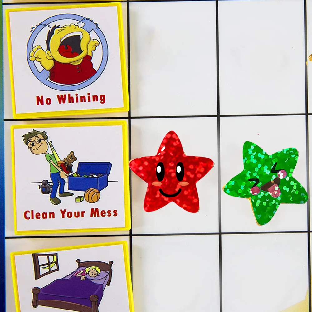 반짝이 별 스티커 어린이 학교 교사 보상 스티커, 파티 장식, 소규모 비즈니스 라벨 스크랩북 스티커, 100-500 개