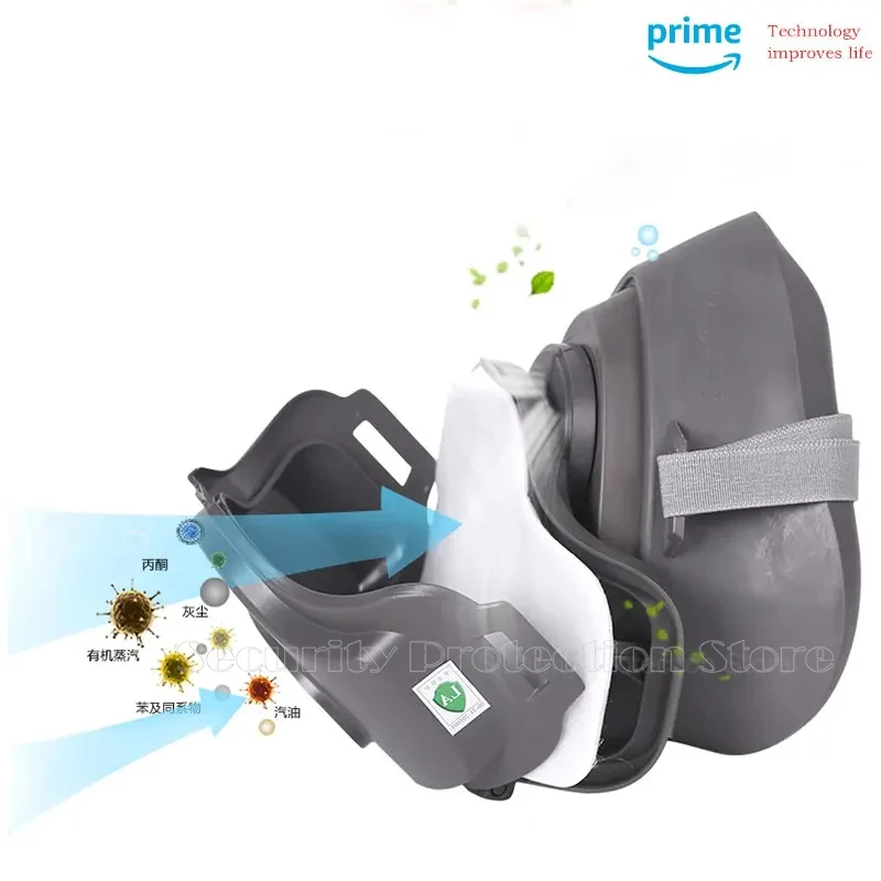 방진 작업 안전 고무 마스크 코튼 필터, 하프 페이스 방진 마스크, DIY 하우스 클린 목수 빌더 폴, 21 인 1