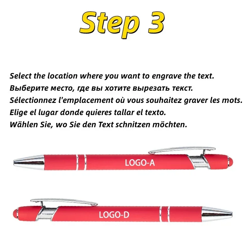 가벼운 금속 볼펜, 터치 스크린 펜, 사무실 학교 광고 펜, 사용자 정의 로고 텍스트 각인, 레이저 각인, 50 개
