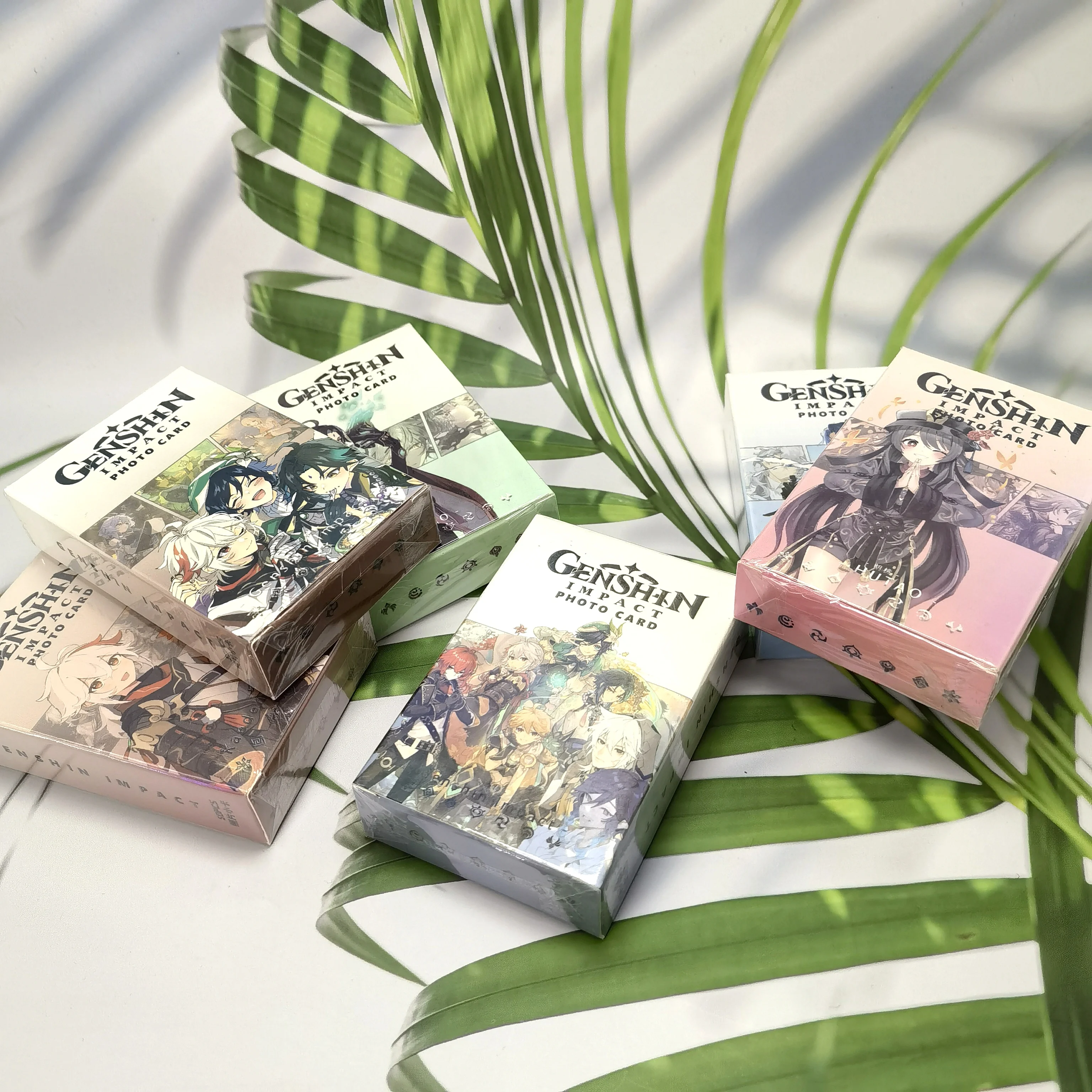 새로운 게임 캐릭터 포토카드, Furina Neuvillette Wriothesley Kazuha Wanderer Xiao Venti 선물 컬렉션 로모 카드 상자, 50PCs/세트