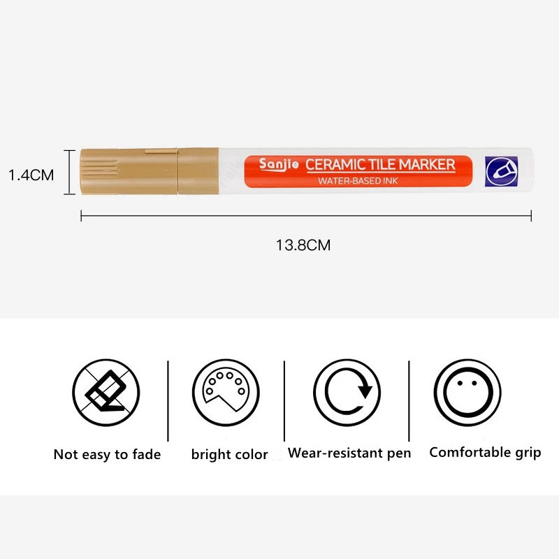 Haile 흰색 방수 타일 마커 그라우트 펜, 벽 솔기 펜, 타일 바닥 욕실 오염 제거 솔기 수리용, 10 가지 색상 옵션