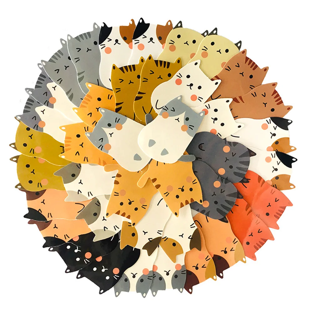 동물 고양이 귀여운 만화 스티커 10/30/40 개, DIY 노트북 수하물 스케이트 보드 그래피티 데칼 재미있는 아이 장난감