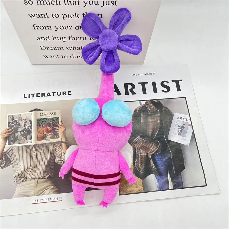 게임 Pikmin 올스타 봉제 인형 장난감, 동물 얼음 날개 꽃 봉오리 잎, 올리마르 전구, 챠피 소프트 인형, 봉제 인형, 아이 선물