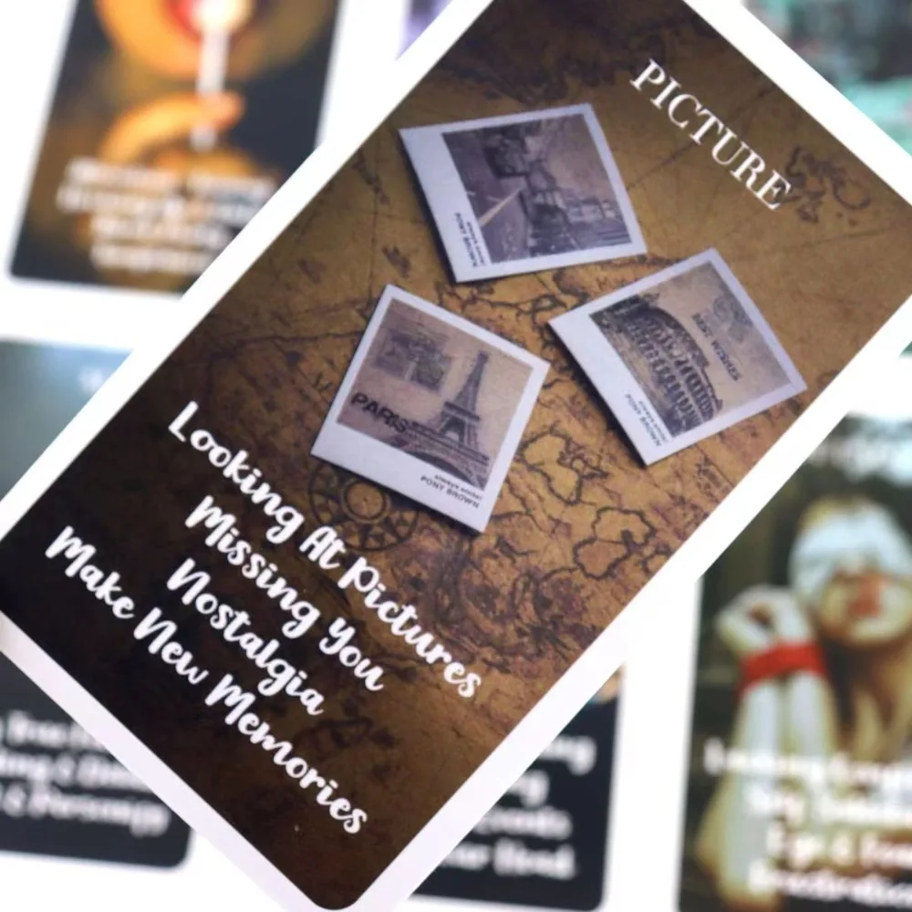 미스틱 레드 로즈 오라클 데크, A 상황 데크 타로 카드, 트윈 플레임 오라클 카드, 사랑 키워드용, 53 개 카드, 10.3x6cm