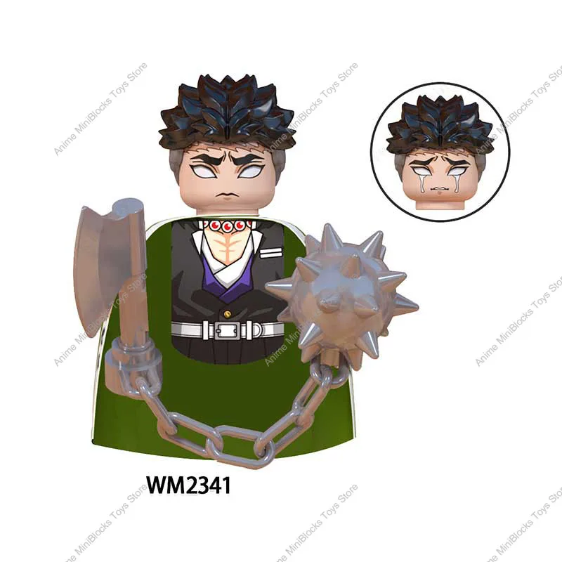 악마 슬레이어 빌딩 블록, 네즈코 쿄주로 렌고쿠 데모니아 젠이츠 애니메이션 만화 미니 피규어, 액션 장난감 브릭, 어린이 WM6137