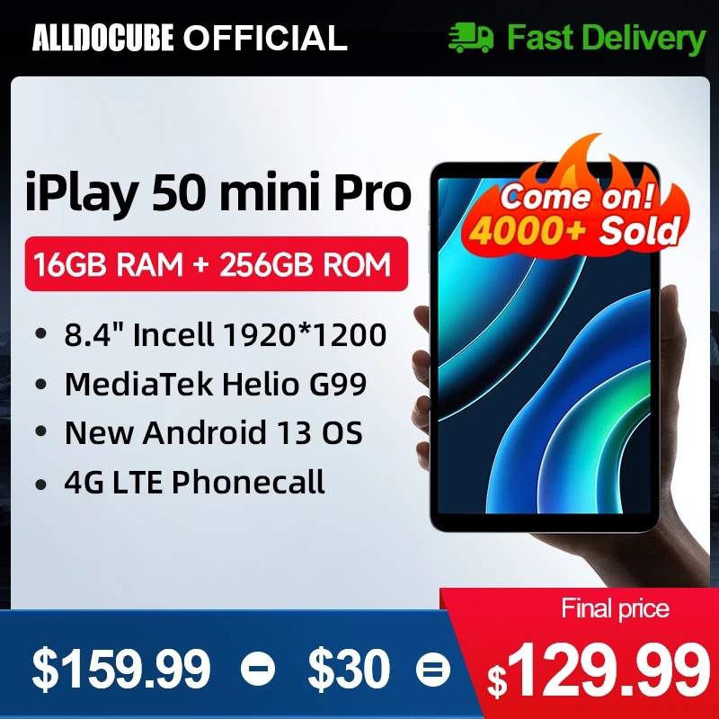 Alldocube iPlay 50 미니 프로 태블릿, 안드로이드 13, 헬리오 G99, 8GB RAM, 256GB ROM, 듀얼 SIM 카드, 8.4 인치 title=Alldocube iPlay 50 미니 프로 태블릿, 안드로이드 13, 헬리오 G99, 8GB RAM, 256GB ROM, 듀얼 SIM 카드, 8.4 인치 