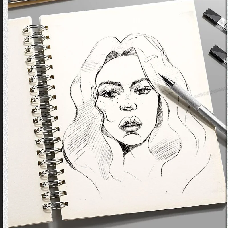 2.0 개폐식 기계식 금속/플라스틱 연필 색상 검정 2mm 리필 2B 리드 전문 펜 스케치 드로잉 학교, 전문가 용, 펜슬, 색상, 블랙, 화이트, 그린, 블루, 핑크