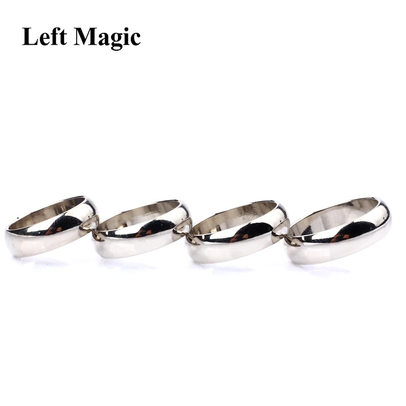 실버 캠버드 PK 링, 마그네틱 링, PK 링, 매직 쇼, 매직 소품, 매직 트릭 B1060, 1 개