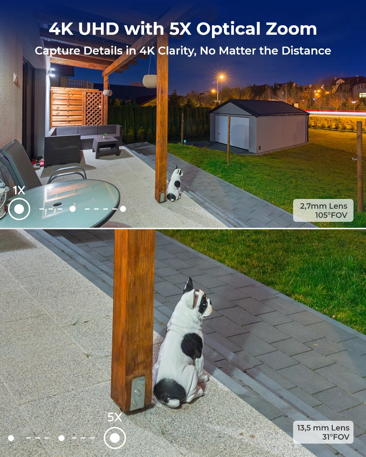 Reolink 4K 보안 카메라 스마트 감지 8MP Wi-Fi 6 기술 감시 카메라 Onvif 2.4G/5Ghz 무선 5MP 실외 IP 카메라