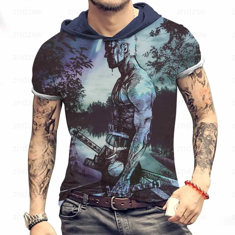 남성 후드 티셔츠 의류, 원피스 필수 고품질 3XL 대형 하라주쿠 스타일 스트리트웨어 2022 티셔츠 Y2k 애니메이션