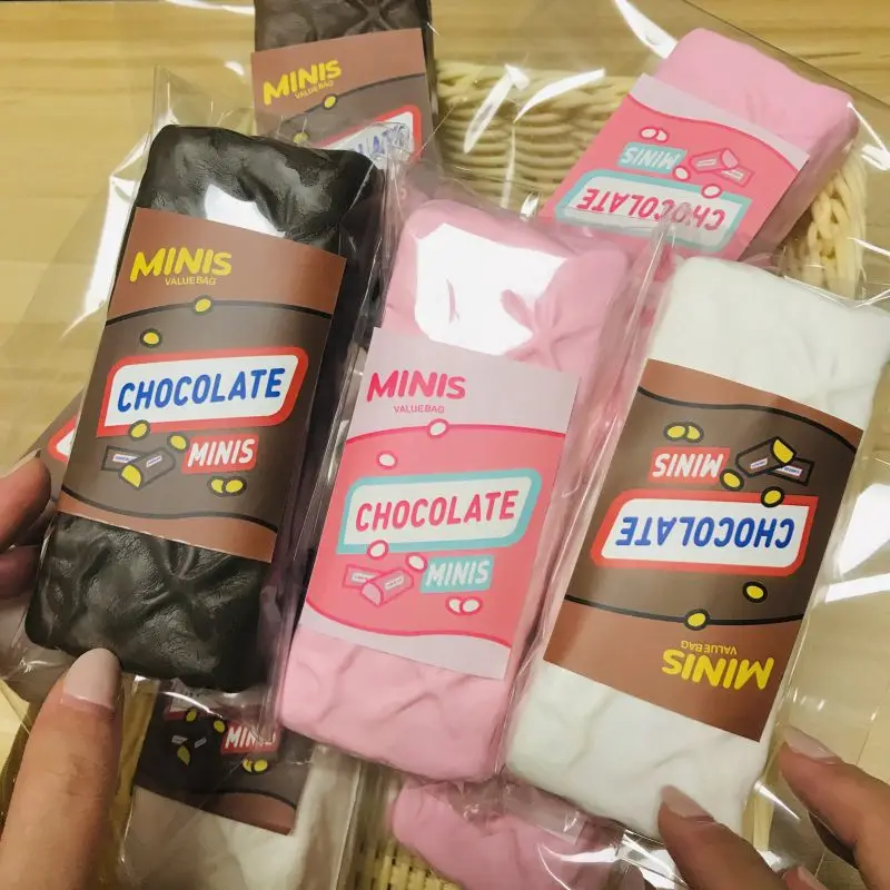 초콜릿 바 슬로우 리바운드 감압 벤트 장난감, 미니 스퀴시 슬로우 라이징, 3 가지 색상 옵션