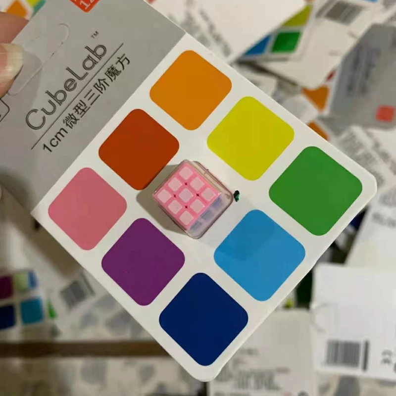 Cubo Magico 수집기용 미니 큐브 퍼즐, 어린이 장난감, 1mm, 3x3x3, 1cm