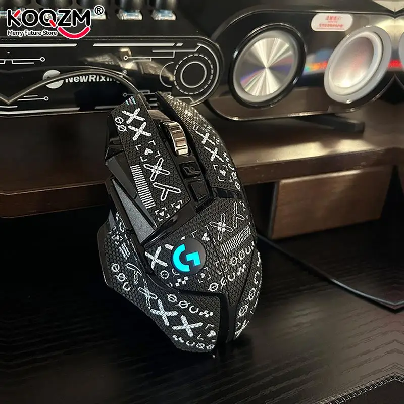 마우스 그립 테이프 스케이트 수제 스티커, 도마뱀 피부 땀 방지 미끄럼 방지 스티커, 로지텍 G502 용 내구성 그립 테이프