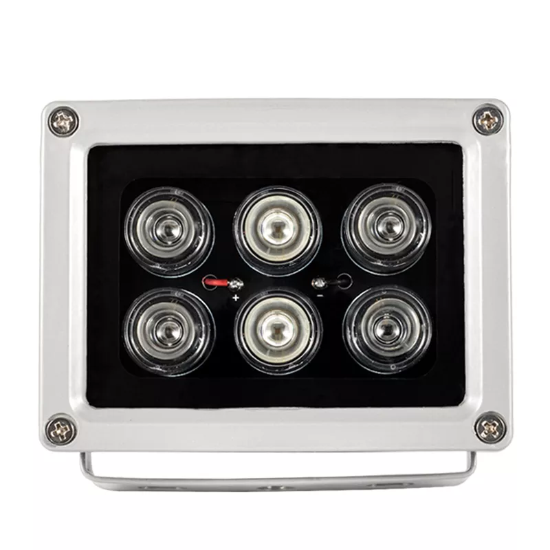 IR 야간 투시경 CCTV 보안 카메라 필 라이트, IR 조명기, 적외선 램프, 최대 120m 거리, 6 LED IR 조명, 850nm title=IR 야간 투시경 CCTV 보안 카메라 필 라이트, IR 조명기, 적외선 램프, 최대 120m 거리, 6 LED IR 조명, 850nm 