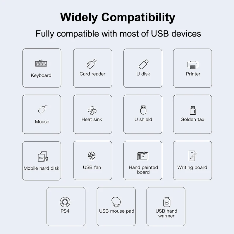 USB C 허브 3.0 타입 C 3.1 4 포트 멀티 스플리터 어댑터 OTG, 샤오미 레노버 맥북 프로 13 15 에어 프로 PC 컴퓨터 액세서리