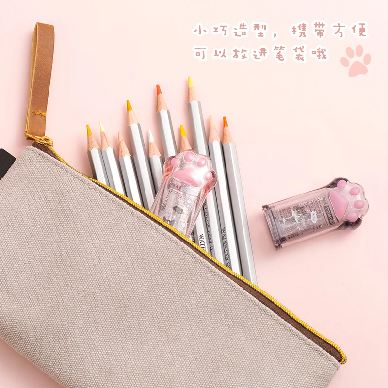 Oeny Kawaii 고양이 발 연필 깎이, Kawaii 학교 용품 문구 용품, 학생 상품, 어린이 선물, 1 개