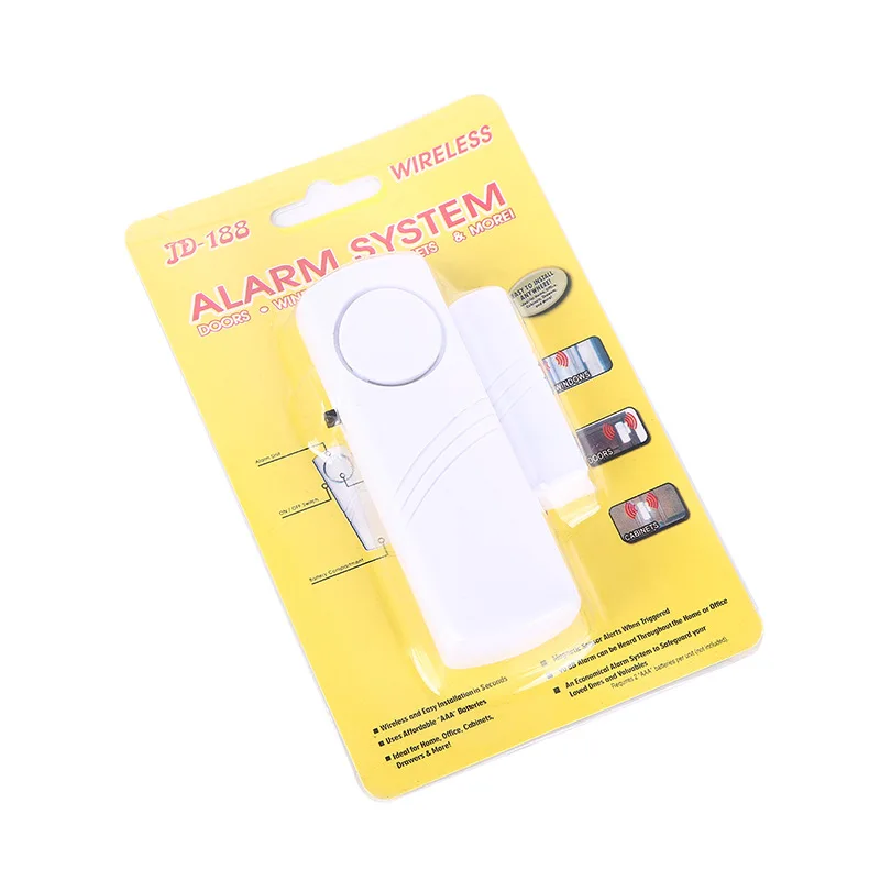 알람 도어 보안 보호 창문 무선 도난, 자기 센서 포함, 가정용 안전 무선 긴 시스템, 90dB 도매