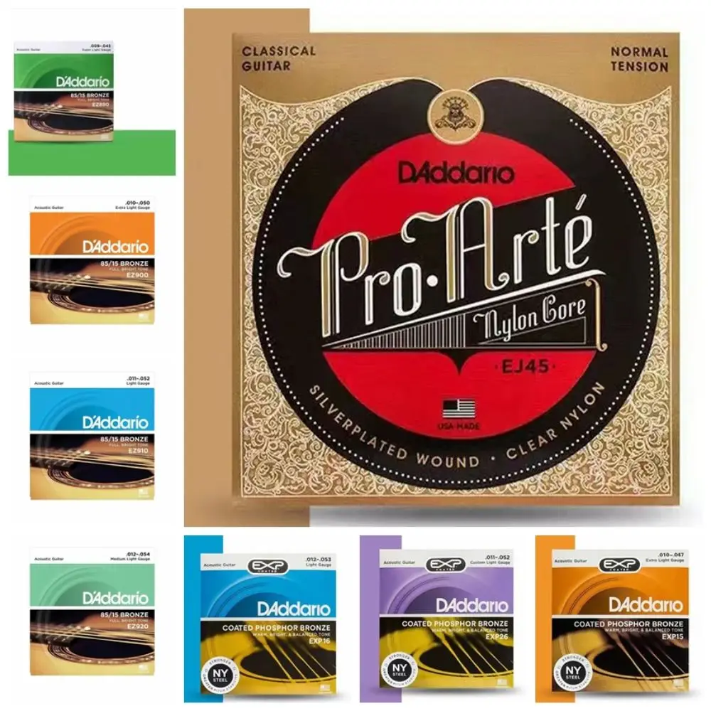 EZ Daddario 기타 현 EXP EXL 어쿠스틱 기타 현, 브론즈 좋은 사운드 일렉트릭 기타 현, 6 현 기타, 1 세트