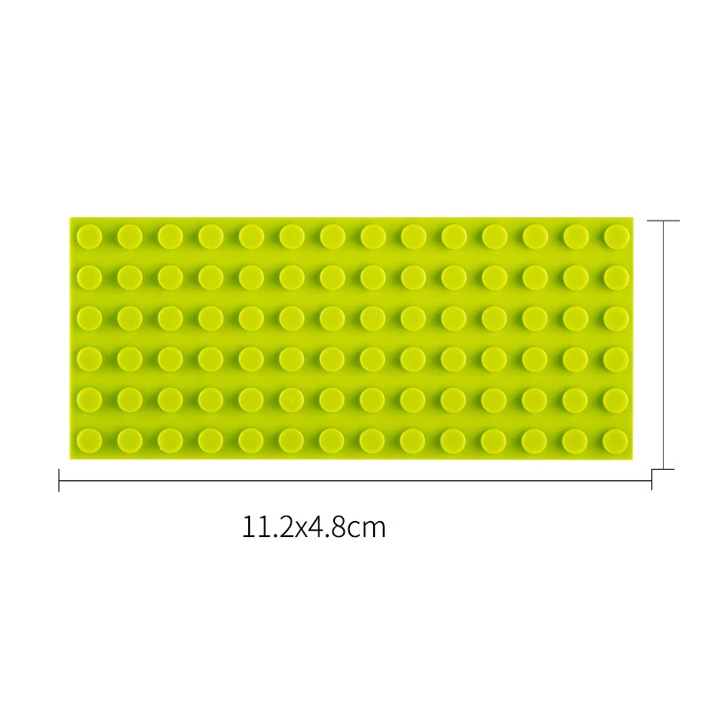 6x14 도트 DIY 블록 얇은 피규어 벽돌 교육용 크리에이티브 사이즈 3456 어린이용 장난감 호환, 5 피스