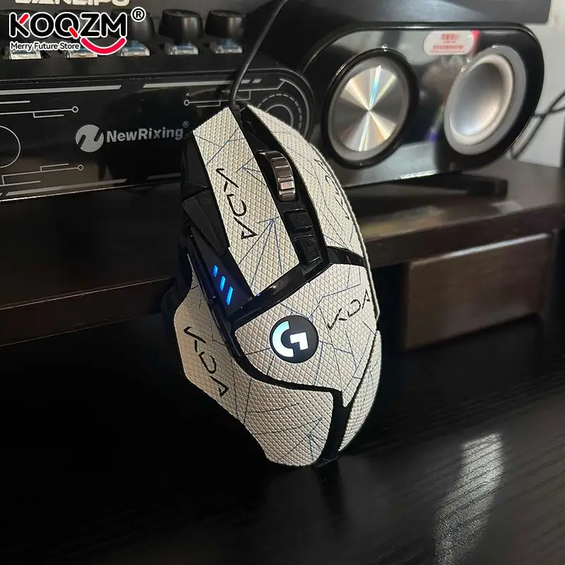 마우스 그립 테이프 스케이트 수제 스티커, 도마뱀 피부 땀 방지 미끄럼 방지 스티커, 로지텍 G502 용 내구성 그립 테이프