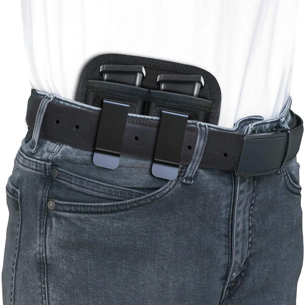 전술 나일론 탄창 파우치 홀스터 권총 권총 파우치, 클립 글록 19 21 베레타 92, 9mm 은폐 휴대 케이스