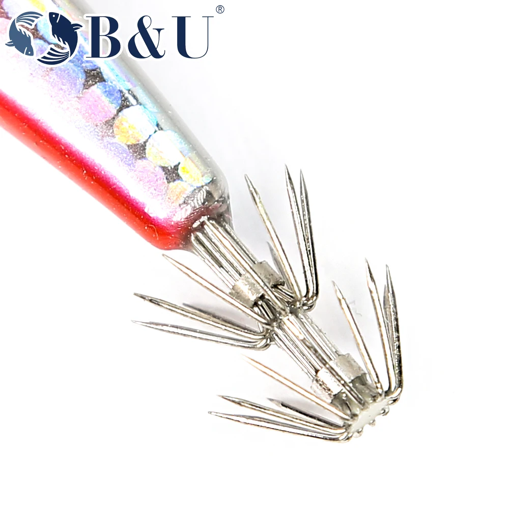 B & U 슬로우 싱킹 미노우 해수 에기 루어 낚시 2.5, 농어 오징어 송어 파이크 강 호수 하드 미끼 저크베이트, #90mm, 9.6g