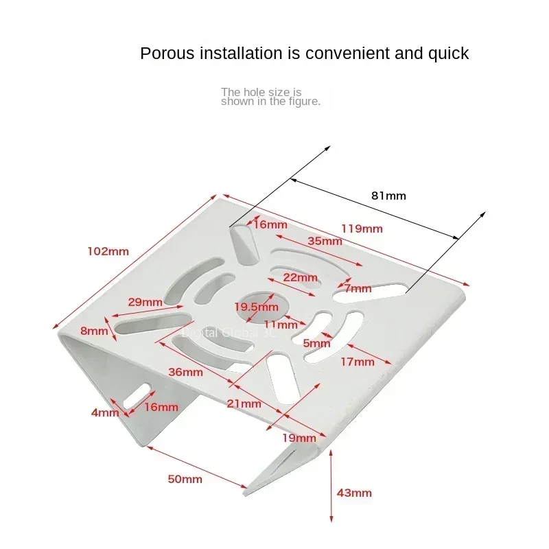 가로등 기둥 마운트 홀더, 소형 범용 조인트 기둥, 모니터링 브래킷, 캠코더 백 스탠드, 아이언 후프 플레이트