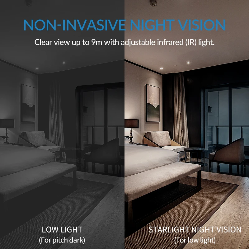 YI Dome U 보안 실내 캠 팬 및 틸트 IP 1080P, Wi-Fi 인간 및 애완 동물 AI 비디오 감시 음성 보조 호환성