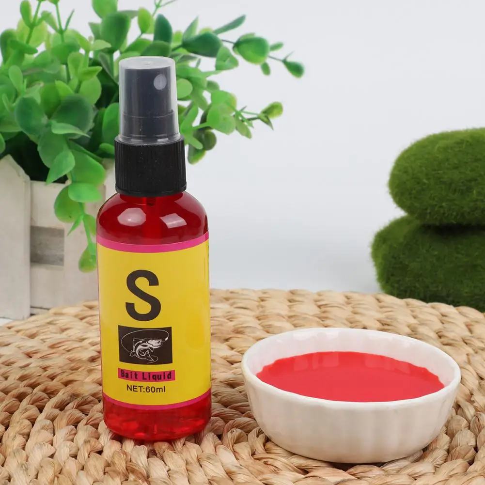 액체 물고기 미끼 낚시 재료, 잉어 미끼 둥지 재료, 루어 첨가제, 인공 미끼, 낚시 액세서리, 60ml