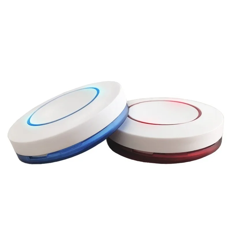 무선 원격 제어 1 버튼 라운드 원격 제어 스위치, EV1527 칩 학습 유형, 자유롭게 붙여넣기, 3V 433Mhz