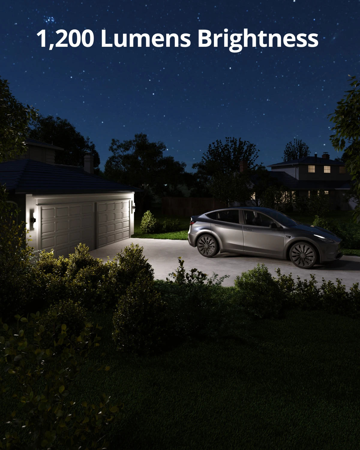 Eufy 보안 유선 벽 라이트 캠 보안 카메라, 야외 2K 카메라, 1200 루멘 모션 활성화 라이트 컬러 야간 투시경, S100