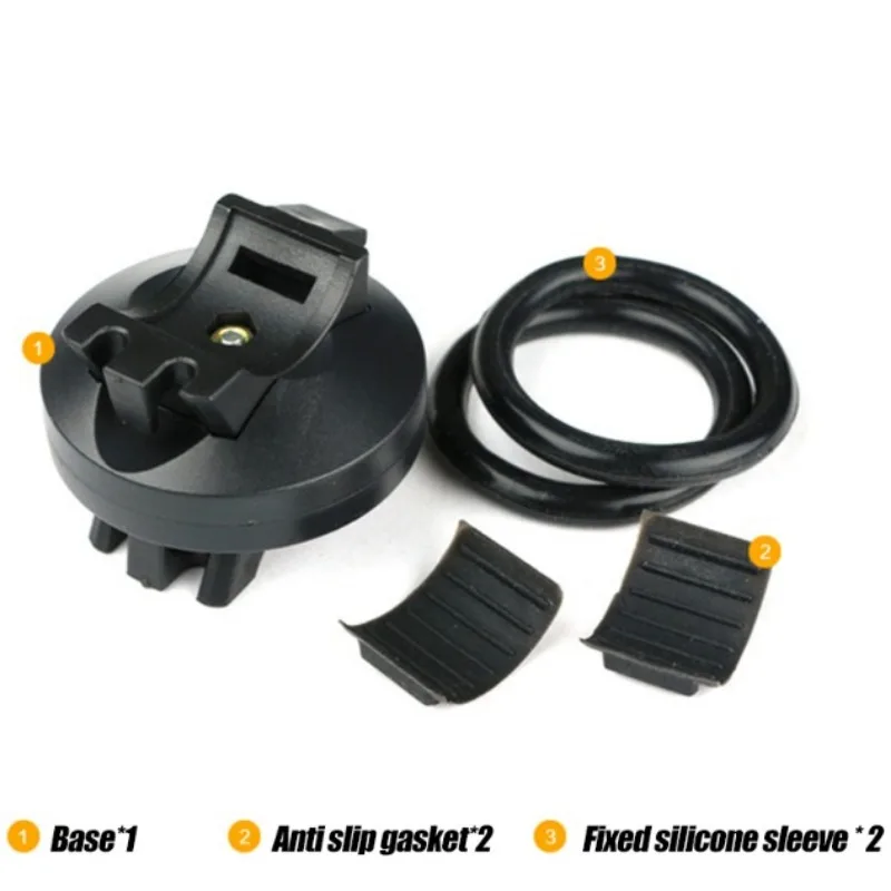 자전거 라이트 클립 홀더 핸들바 클립, LED 손전등용, 산악 자전거 전면 플래시 토치 라이트 브래킷, 360 도 회전