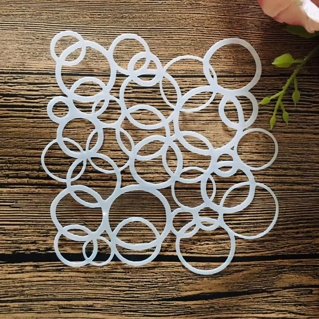 8 개/대 13x13cm 기하학 라운드 육각 삼각형 DIY 레이어링 스텐실 페인팅 스크랩북 색칠 엠보싱 앨범 데코 템플릿