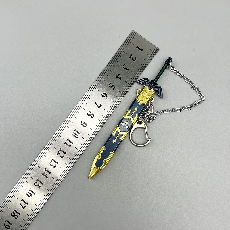 12cm 마스터 소드 링크 LoZ 게임 상품 금속 무기 모델 키 체인 홈 장식 컬렉션 공예 장난감 소년 액세서리 Dropshipping 도매 뜨거운 판매 선물 새로운 도착 선물 무료 배송 홈 장식 장식 공예 키 체인 컬렉션 1:6 인형 장비 액세서리 장난감 남자 소년 아이 복고풍 복제 미니어처