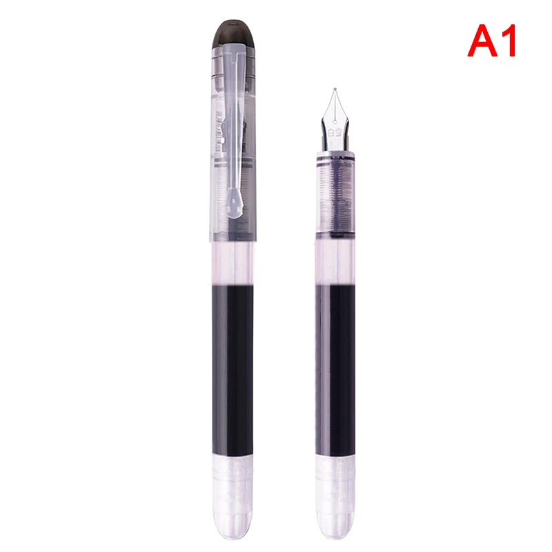 대용량 만년필, 클래식 패션 투명 컬러 잉크 문구