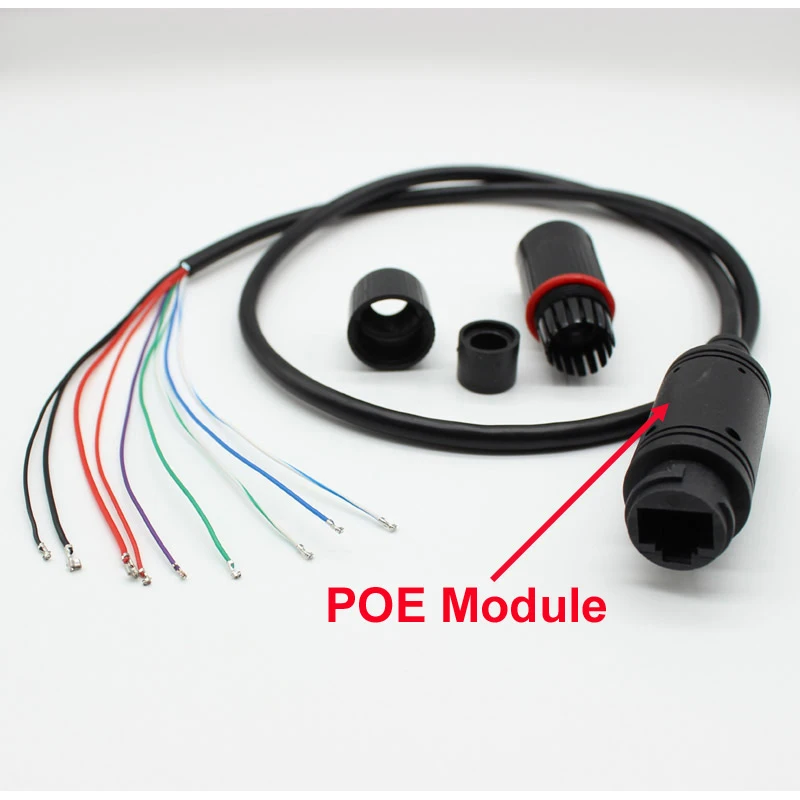 내장 POE 모듈 LAN 케이블, CCTV IP 카메라 보드용 이더넷 전원 어댑터, 48V