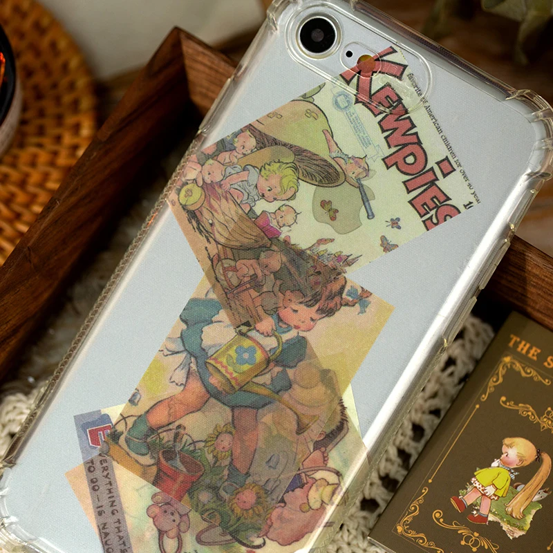 빈티지 리트머스 종이 50 장, 전화 데코 레트로 문구 용품, 정크 저널 라벨, 스크랩북 재료