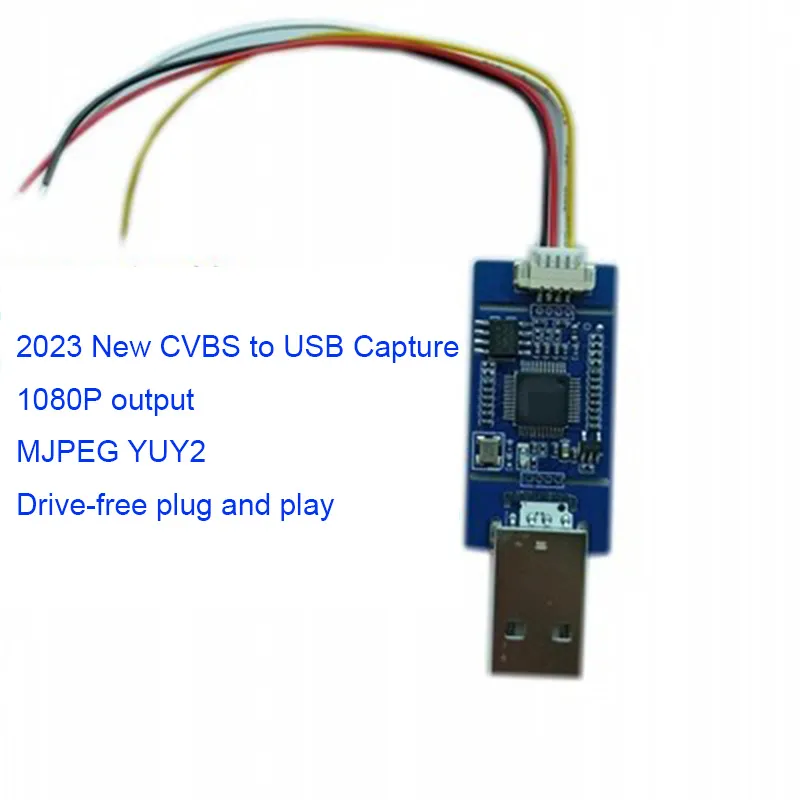 CVBS to USB 캡처 아날로그 신호-디지털 USB 카메라 모듈, CVBS to USB 모듈, UVC 무료 드라이브, 안드로이드 무료 플러그 앤 플레이