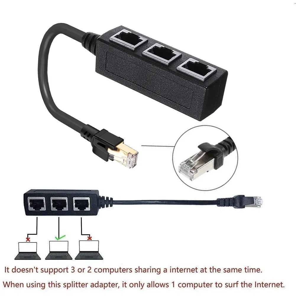 이더넷 LAN 네트워크 익스텐션 분배기 케이블, 모든 네트워킹 가정용, 수-2 /3 암 RJ45 title=이더넷 LAN 네트워크 익스텐션 분배기 케이블, 모든 네트워킹 가정용, 수-2 /3 암 RJ45 