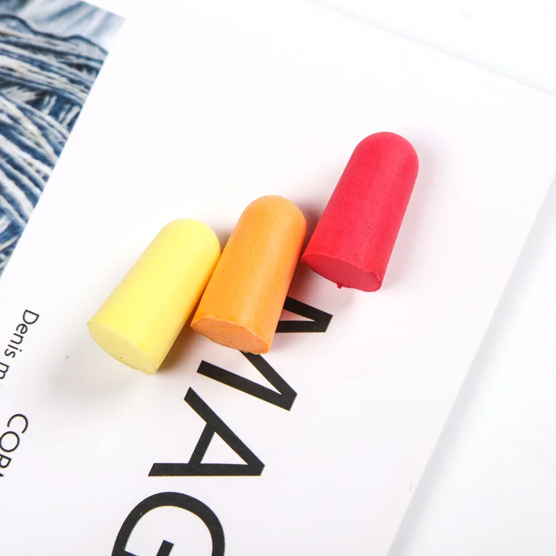 소음 감소 수면 방지 음악 방음 귀마개 보호 폼, 재사용 가능한 수면 귀마개, 1 개