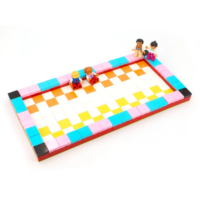 6 Pcs 큰 빌딩 블록 액세서리 호환 Enlighten 대형 벽돌 어린이 키즈 재단 부드러운 플라스틱 교육 장난감