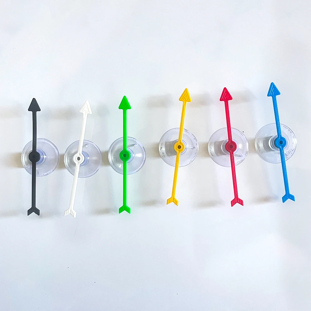 게임 스피너 플라스틱 화살표 스피너, 흡입 컵 보드 화살표 장난감, 파티 학교 홈 사용, 4 인치