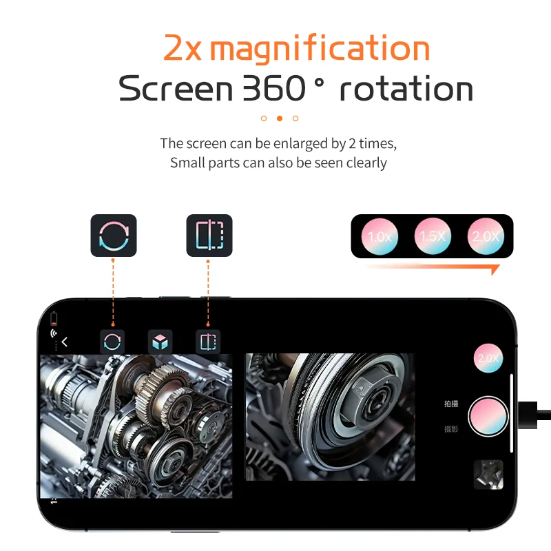 파이프라인 내시경, 480P, 1080P, 1200P 카메라, 5.5mm, 8mm, 안드로이드, 아이폰 검사 파이프, 자동차 내시경에 적합