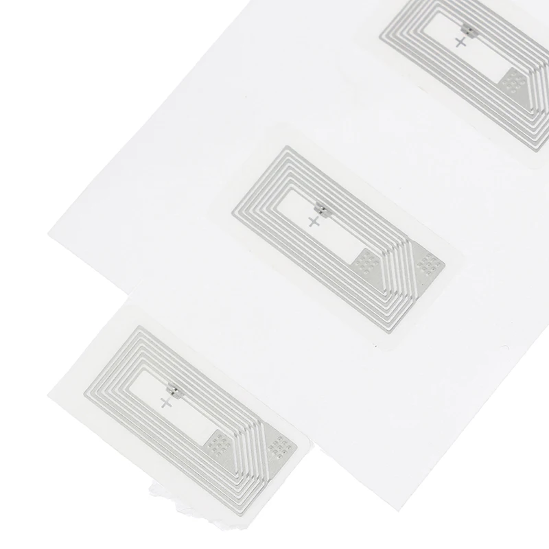 NFC 칩 Ntag213 스티커, 습식 인레이, 2*1cm, 13.56MHz RFID NTAG213 라벨 태그, 10 개