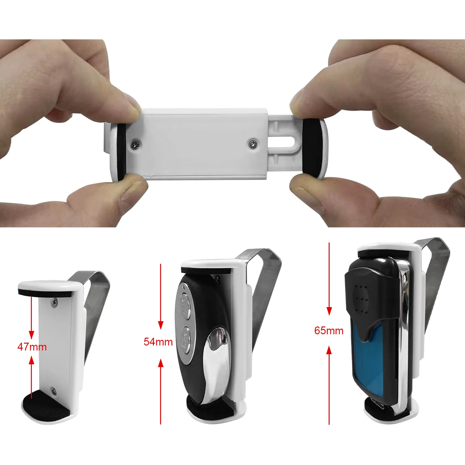 조정 가능한 자동차 선 바이저 클립 홀더, 차고 도어 게이트 원격 제어 송신기, 차고 명령 열쇠 고리, 게이트 제어
