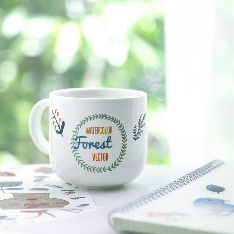 와시 종이 사쿠라 꽃 전화 케이스 컵 노트북 장식 스티커, 팩당 3 매