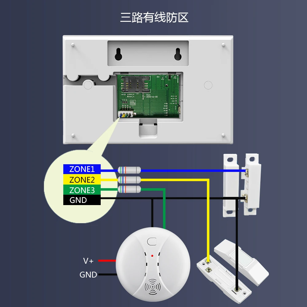 PGST 스마트 라이프 경보 시스템, 홈 와이파이 GSM 보안 경보 호스트, 도어 및 모션 센서, 투야 스마트 앱 제어, 알렉사 작동